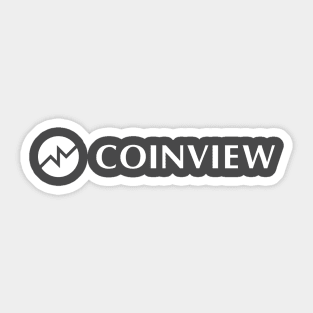 CoinView App User's Inner Circle Member - White Logo Sticker